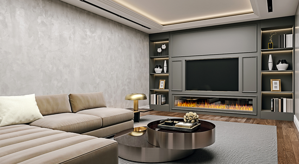 Media Walls - Matte Grey Custom Cinema Wall - James Hewitt Furniture By Design