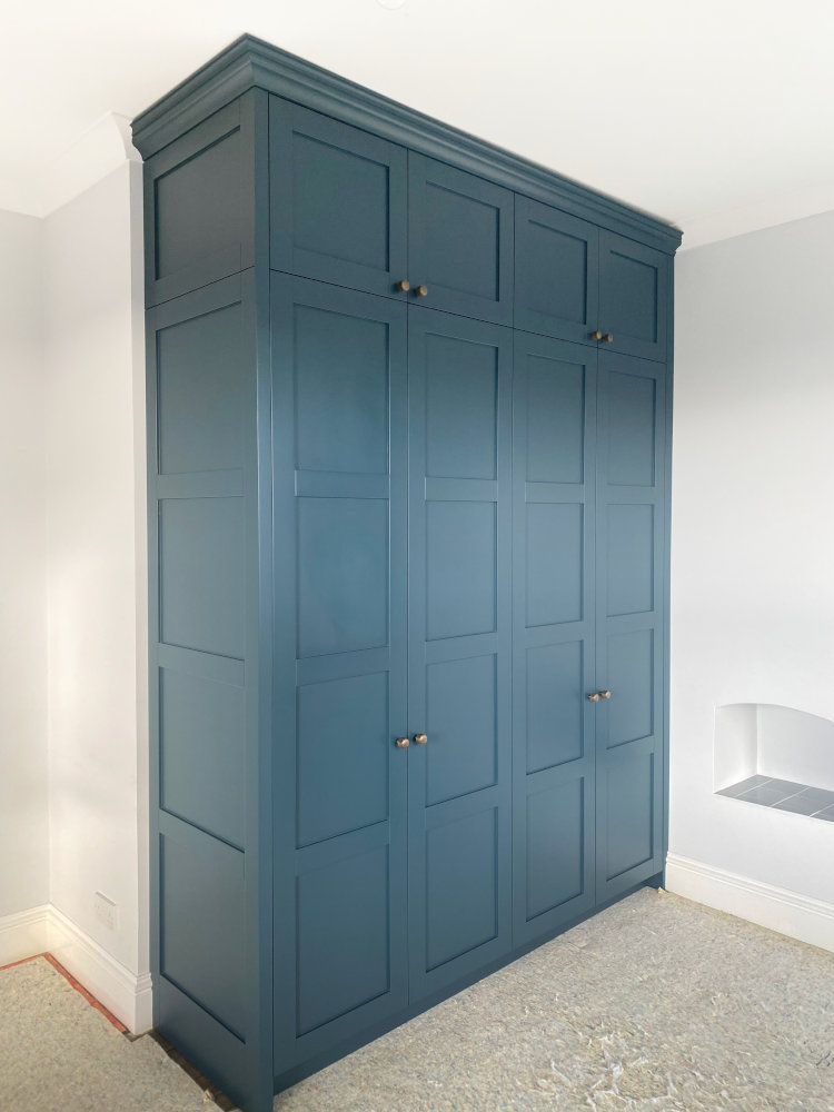Fitted Wardrobes Plymouth - Blue Hague Wardrobe - James Hewitt Furniture By Design