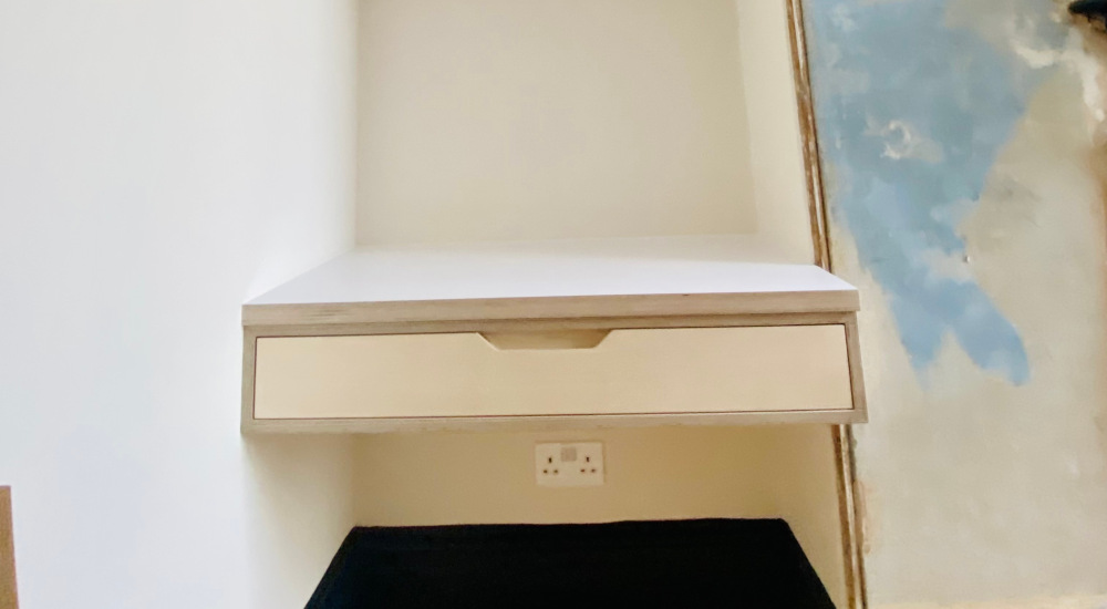 Office Furniture Plymouth - Small Alcove Desk - James Hewitt Furniture By Design