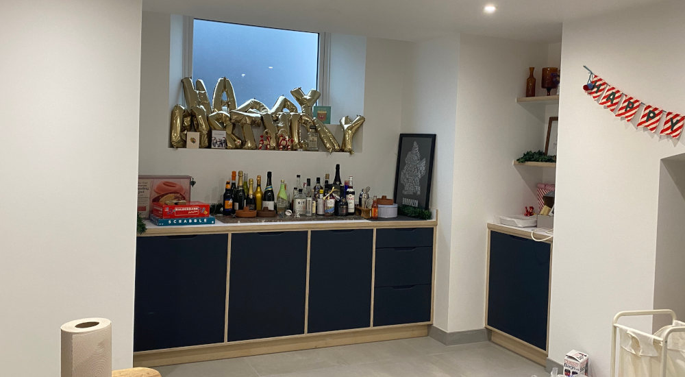 Gallery - Home Bar With Alcove Unit - James Hewitt Furniture By Design